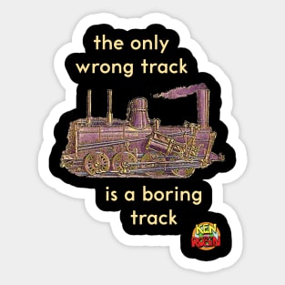 Only Wrong Track Sticker